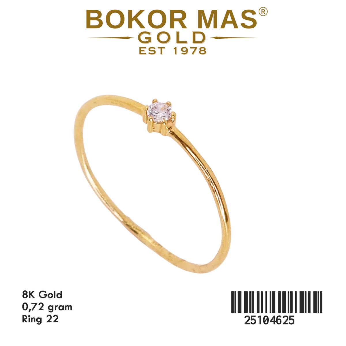 Cincin Model Solitaire 25104625 - 8K