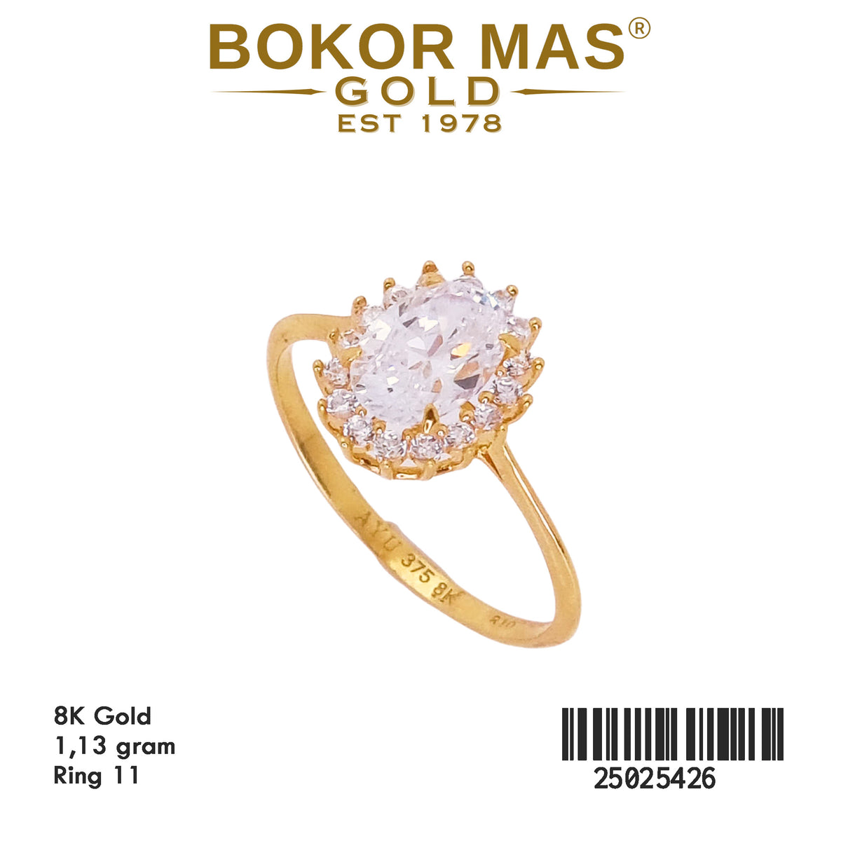 Cincin Model Sunny 25025426 - 8K