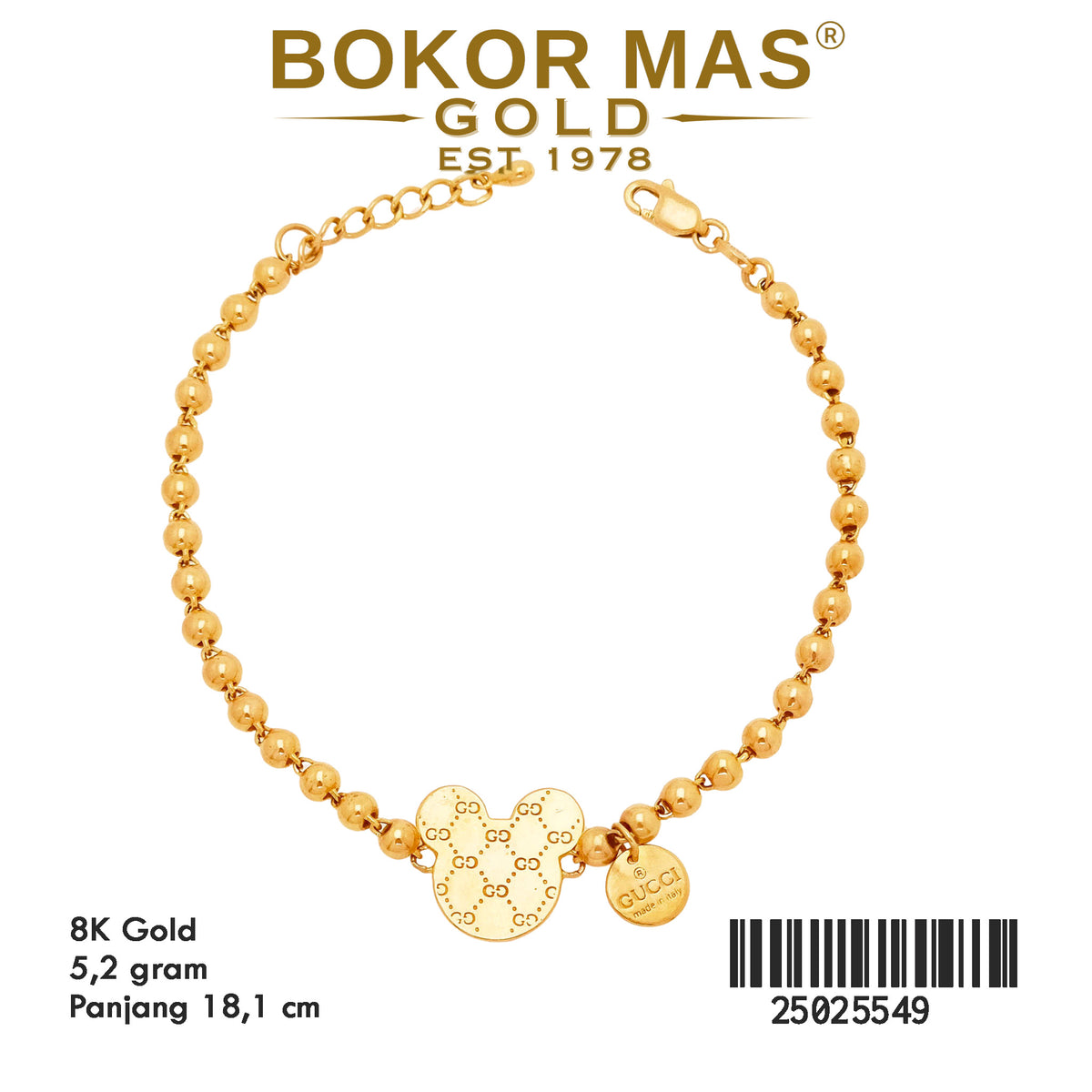 Gelang Rantai Bola Bola - 25025549 - 8K
