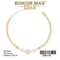 Gelang Rantai Hermei Variasi Permata - 25061107 - 8K