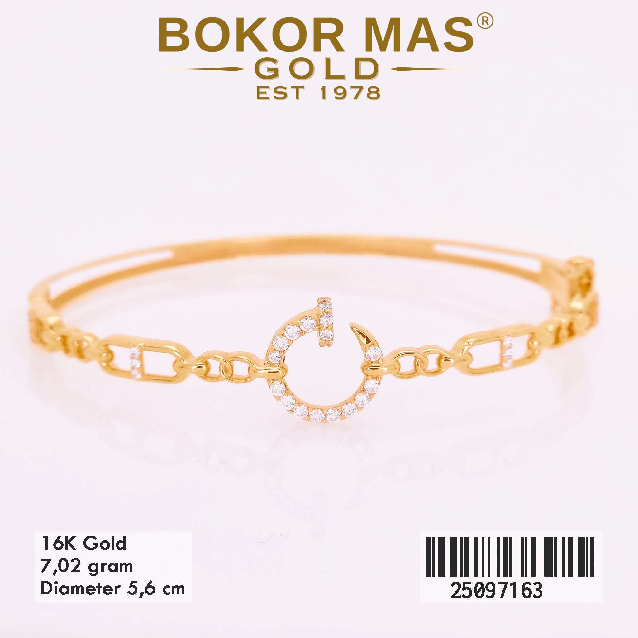 Gelang Kaku Variasi Permata - 25097163 -  16K