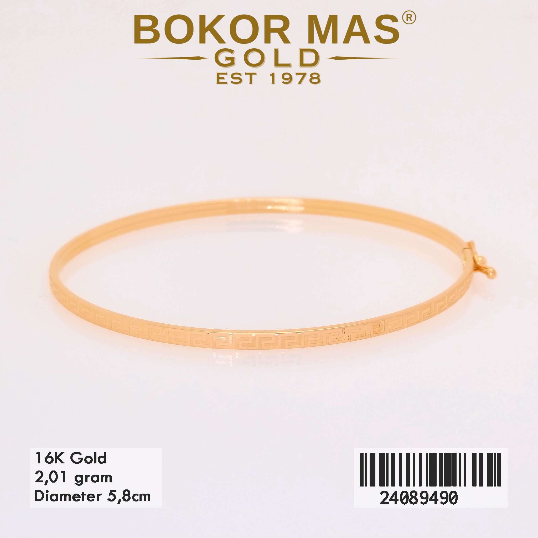 Gelang Kaku Variasi Tanpa Permata - 24089490 - 16K
