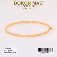 Gelang Emas Kaku Variasi Tanpa Permata - 24089490 - 16K