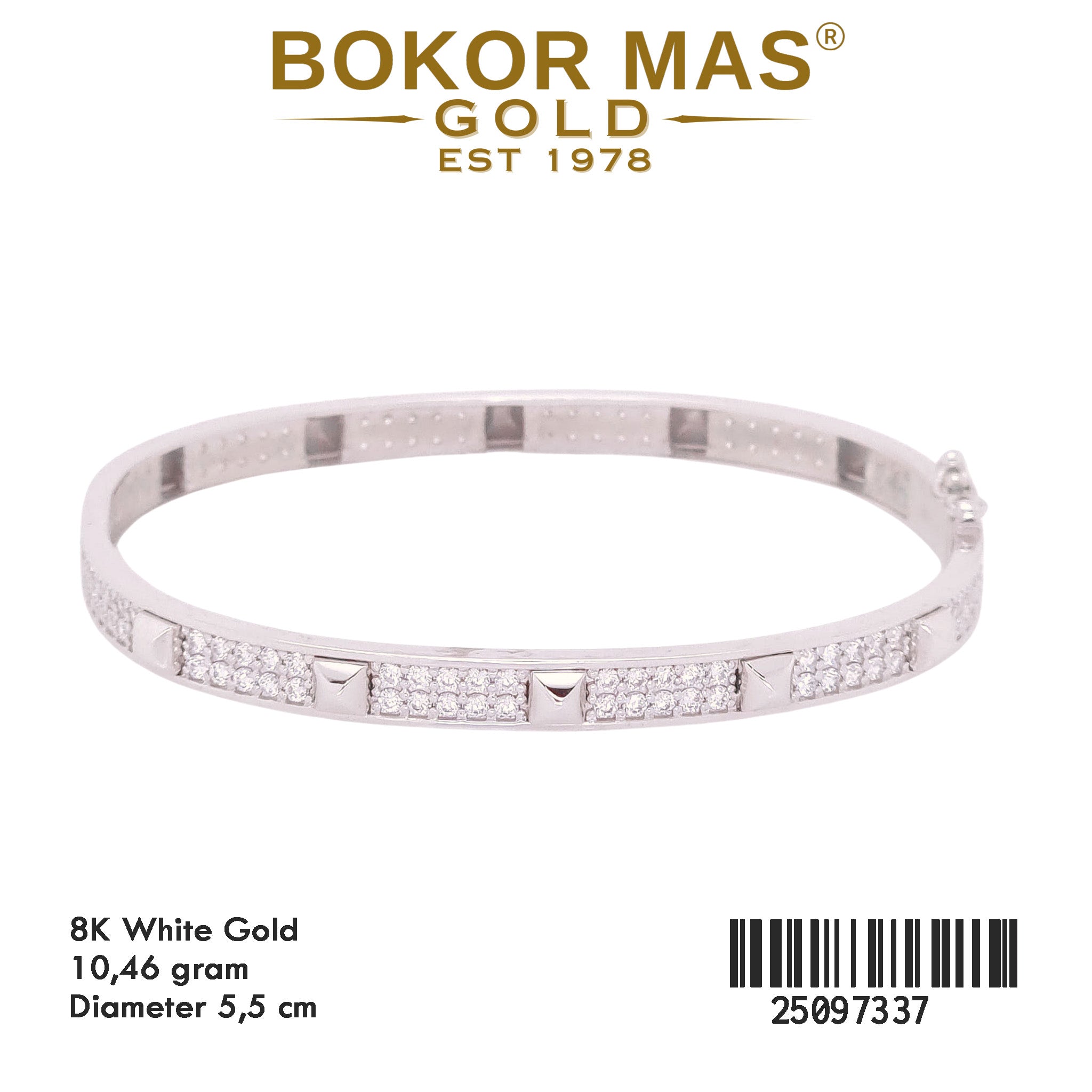 Gelang Kaku Variasi Permata - 25097337 - 8K