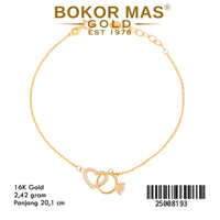 Gelang Rantai Siem Variasi Hati - 25008193 - 16K