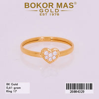 Cincin Variasi Hati Permata -  26004329 - 8K