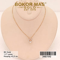 Kalung Emas Siyem Variasi Permata - 24021642 - 8K