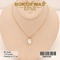 Kalung Emas Siyem Variasi Permata Love - 24054368 - 8K