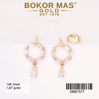 Anting Tusuk Variasi Permata  - 16K - 24081517