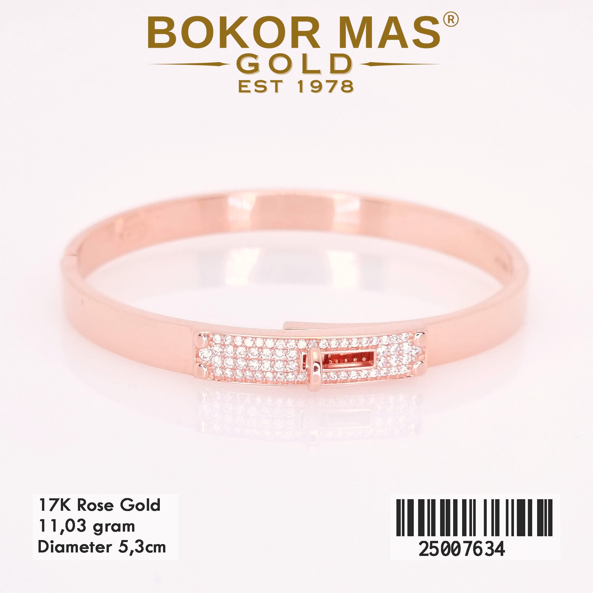 Gelang Kaku Variasi Permata - 25007634 - 17K