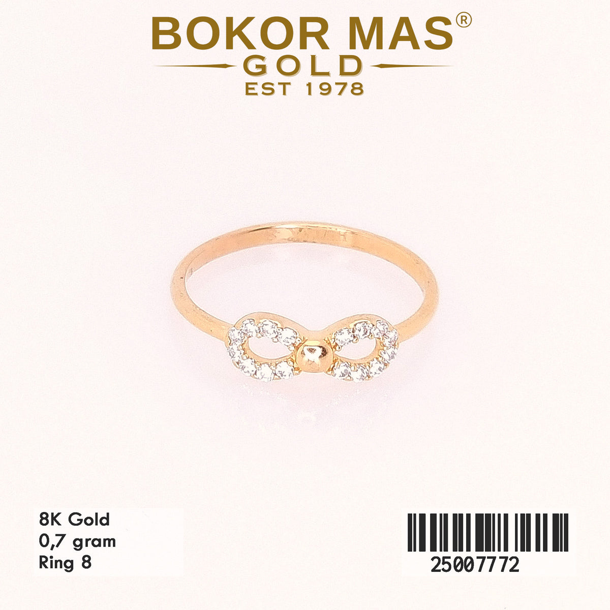 Cincin Model Pita Permata - 25007772 - 8K