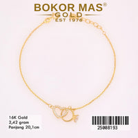 Gelang Rantai Siem Variasi Hati - 25008193 - 16K