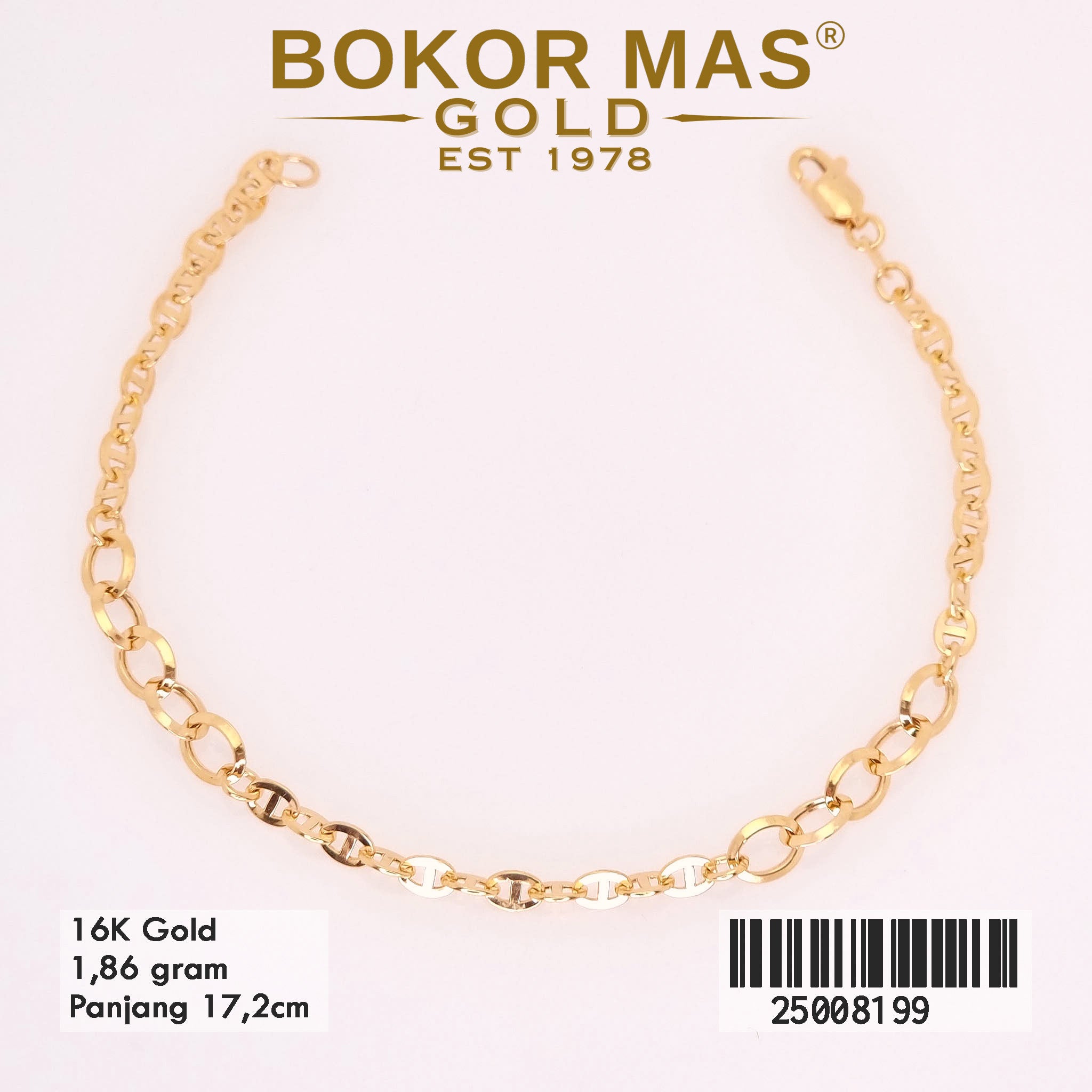 Gelang Rantai Variasi Hermei - 25008199 - 16K
