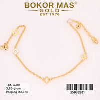Gelang Kaki Variasi Rantai Hollo - 25008201 - 16K
