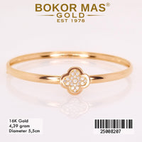 Gelang Kaku Variasi Bunga Permata - 25008207 - 16K