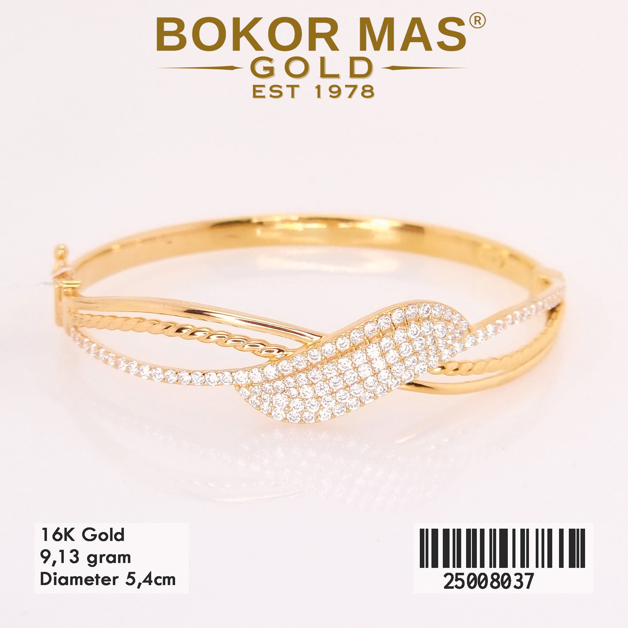 Gelang Kaku Variasi Permata - 25008037 - 16K