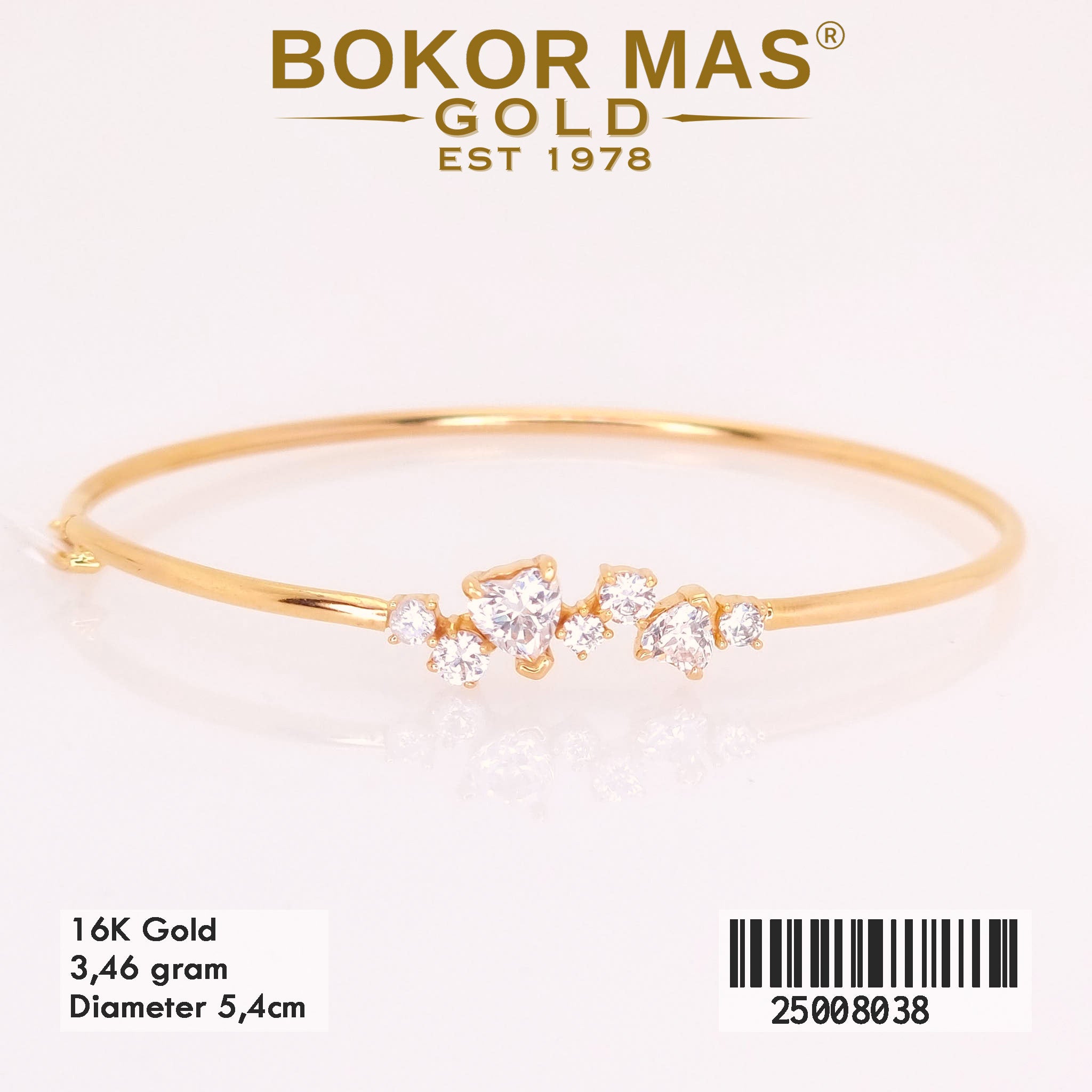 Gelang Kaku Variasi Permata - 25008038 - 16K