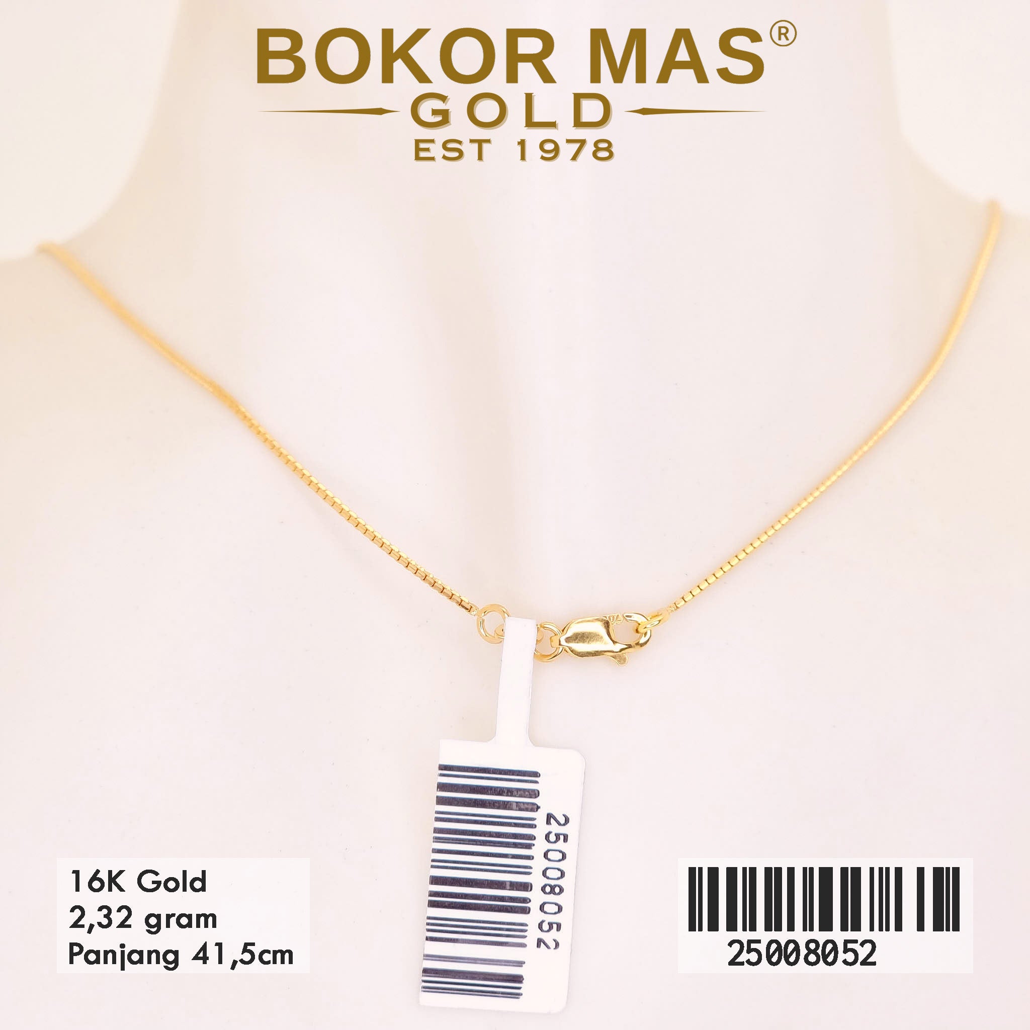 Kalung Polos Variasi Italy Santa - 25008052 - 16K