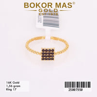 Cincin Variasi Permata Hitam - 16K - 25007950