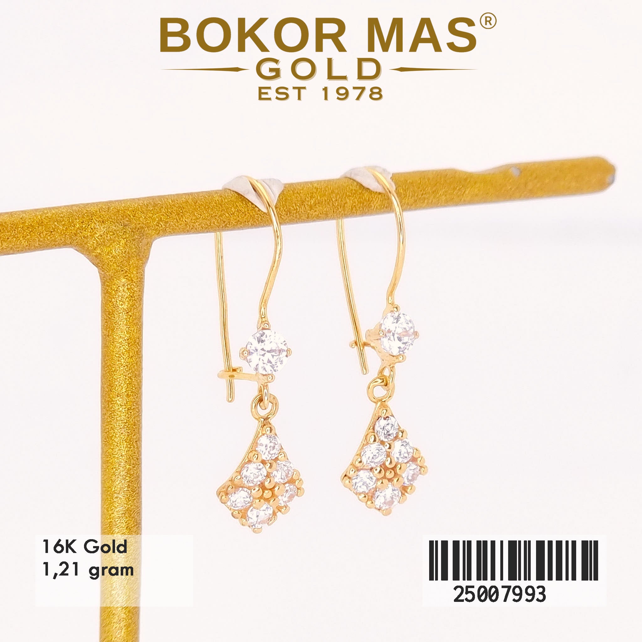 Anting Desi Juntai Permata - 25007993 - 16K