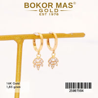 Anting Klip Gantung Permata - 25007984 - 16K