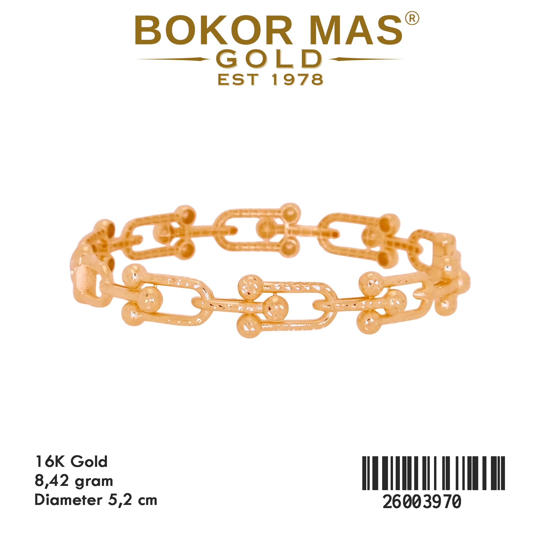 Gelang Kaku Variasi Tify - 26003970 - 16K