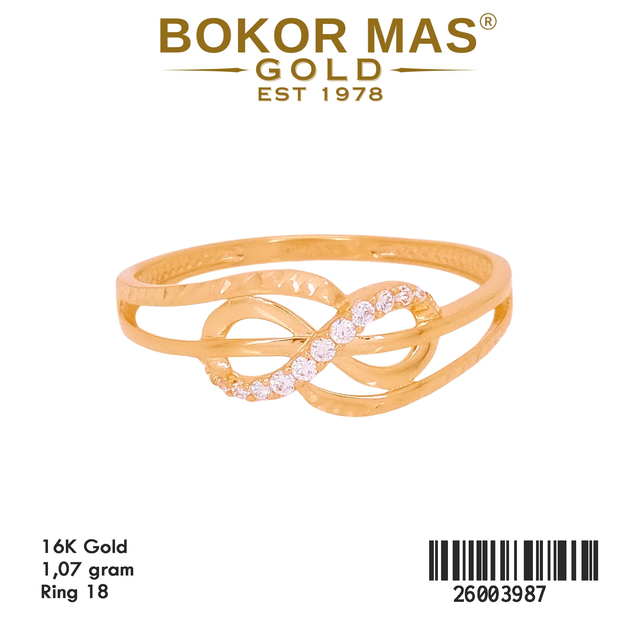 Cincin Variasi Permata -  26003987 - 16K