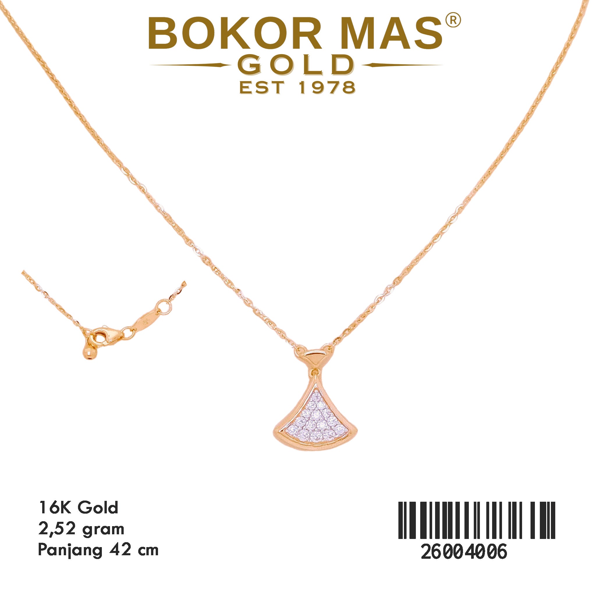 Kalung Siem Variasi Diva Permata  - 26004006 - 16K