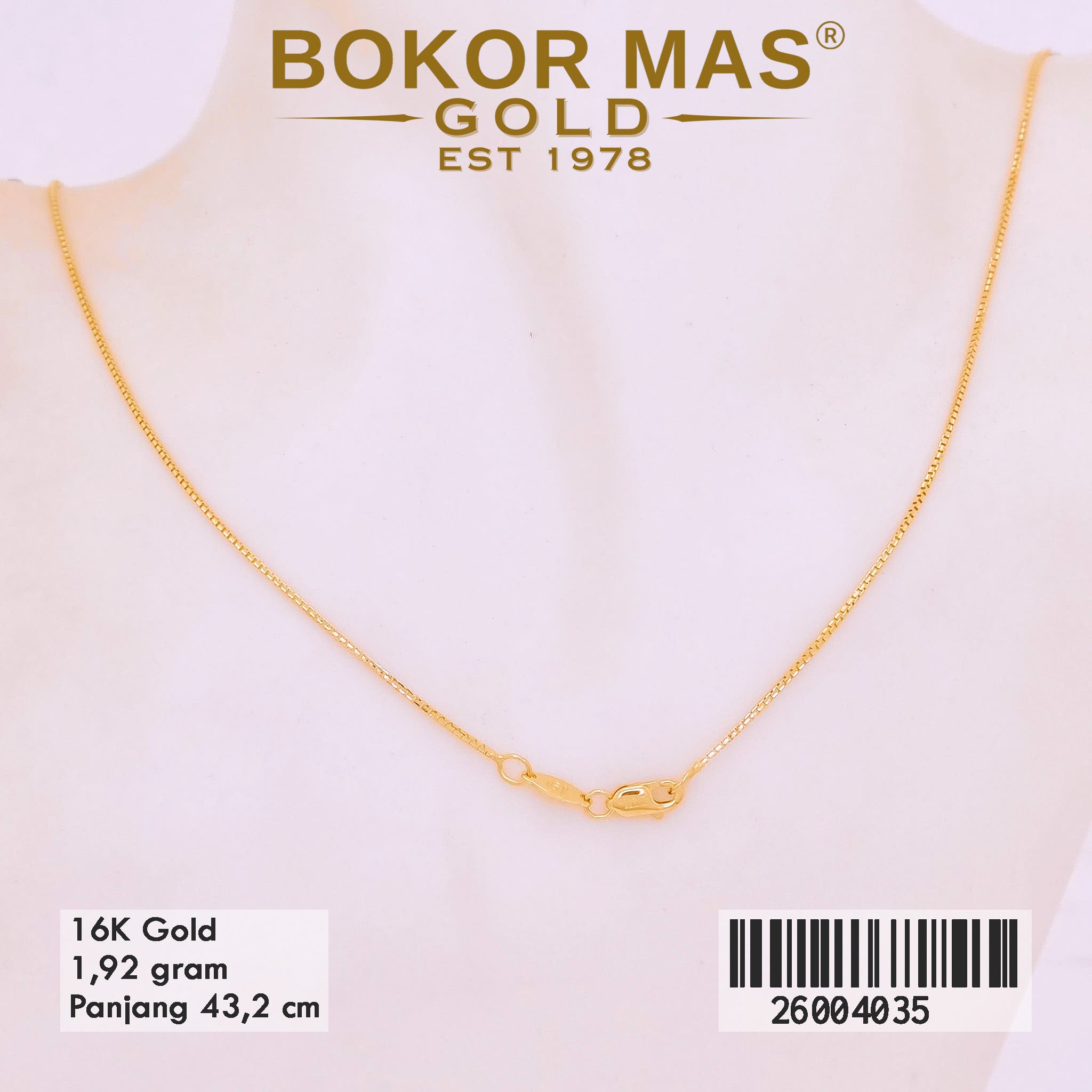 Kalung Variasi Itali -  26004035 - 16K