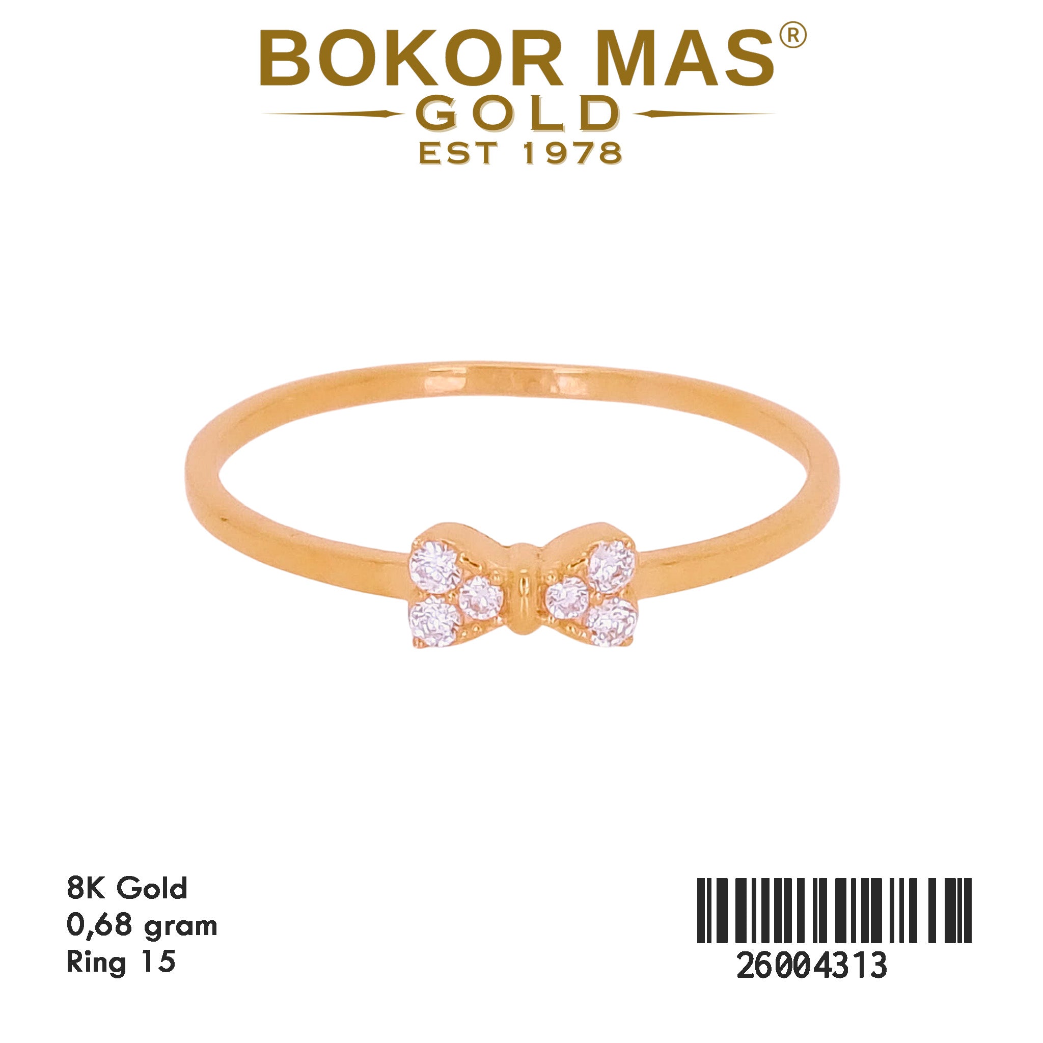 Cincin Variasi Pita Permata -  26004313 - 8K