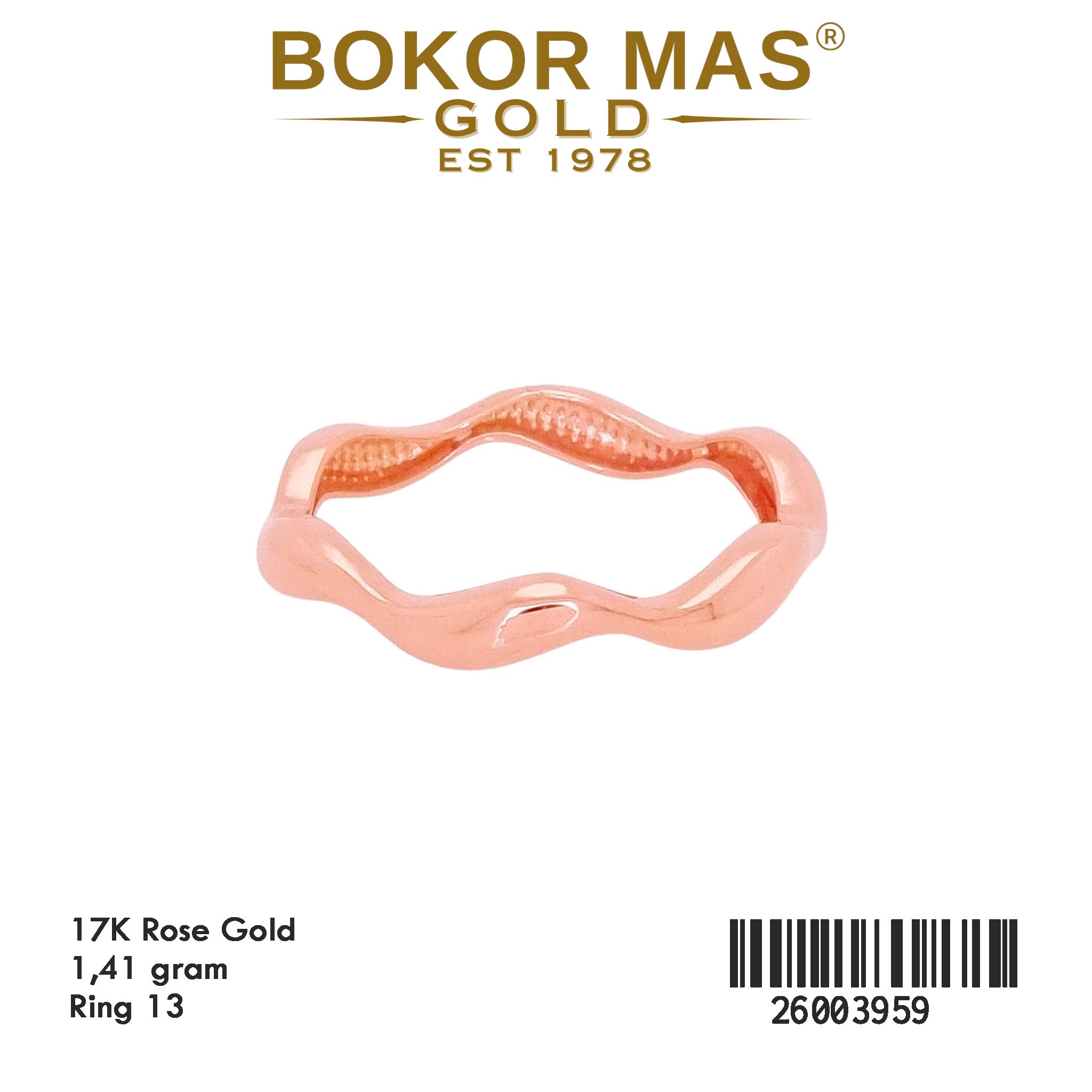 Cincin Variasi Wave -  26003959 - 17K