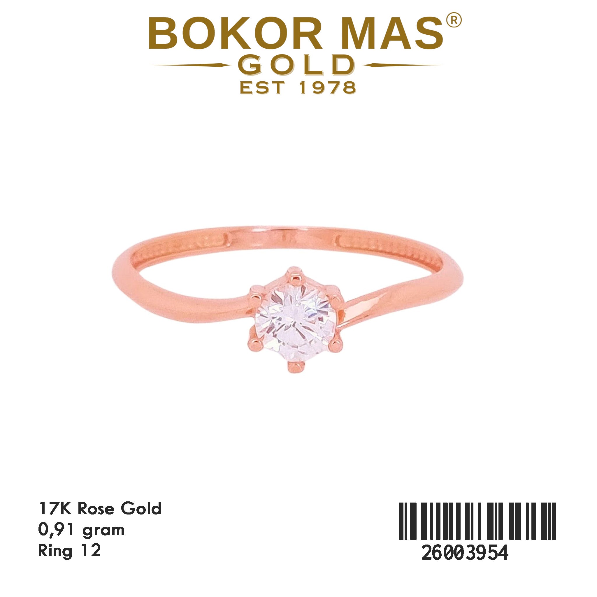 Cincin Variasi Soliter -  26003954 - 17K