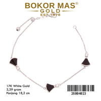 Gelang Rantai Serut Variasi Diva Hitam -  26004023 - 17K