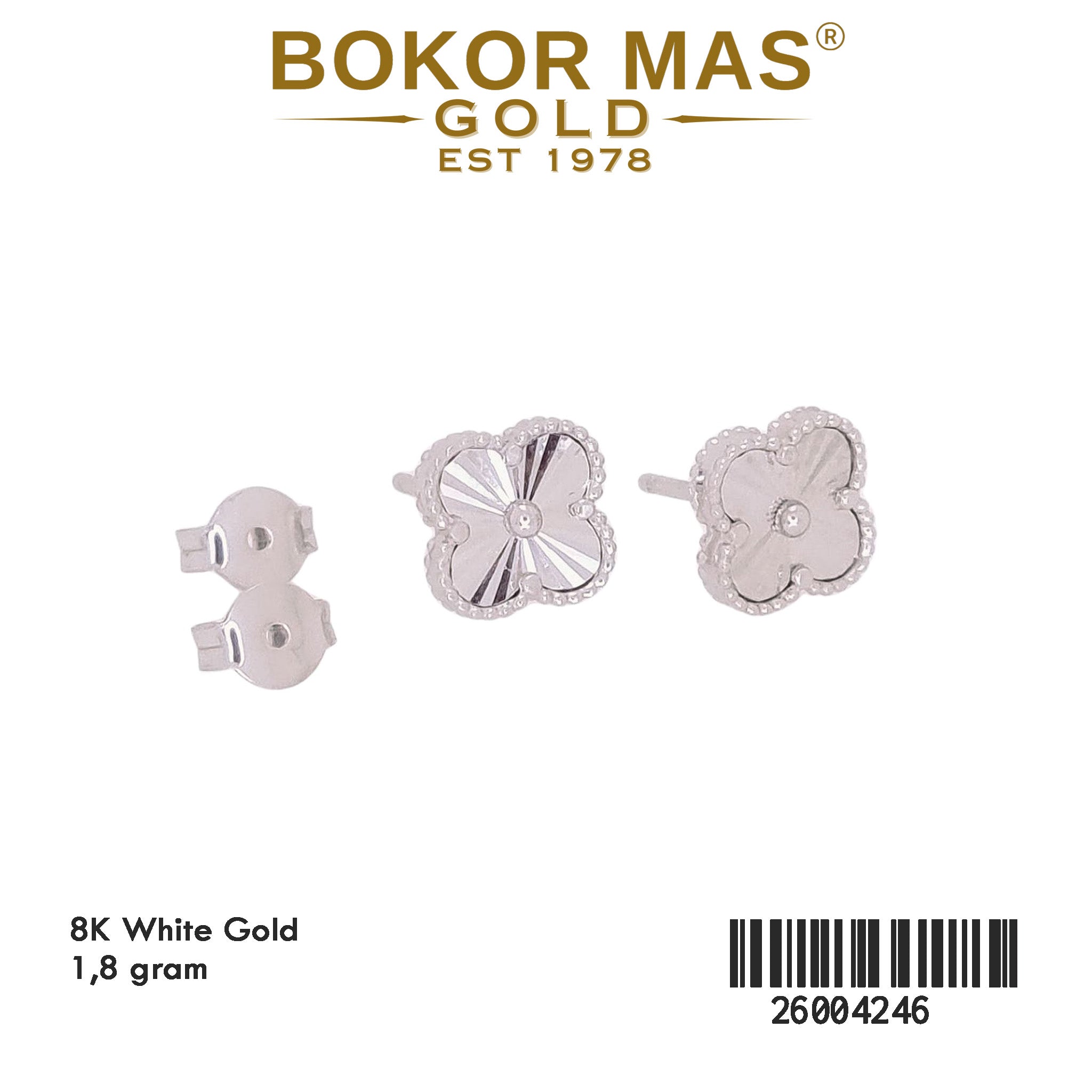 Anting Tusuk Variasi Bunga Alhambra -  26004246 - 8K
