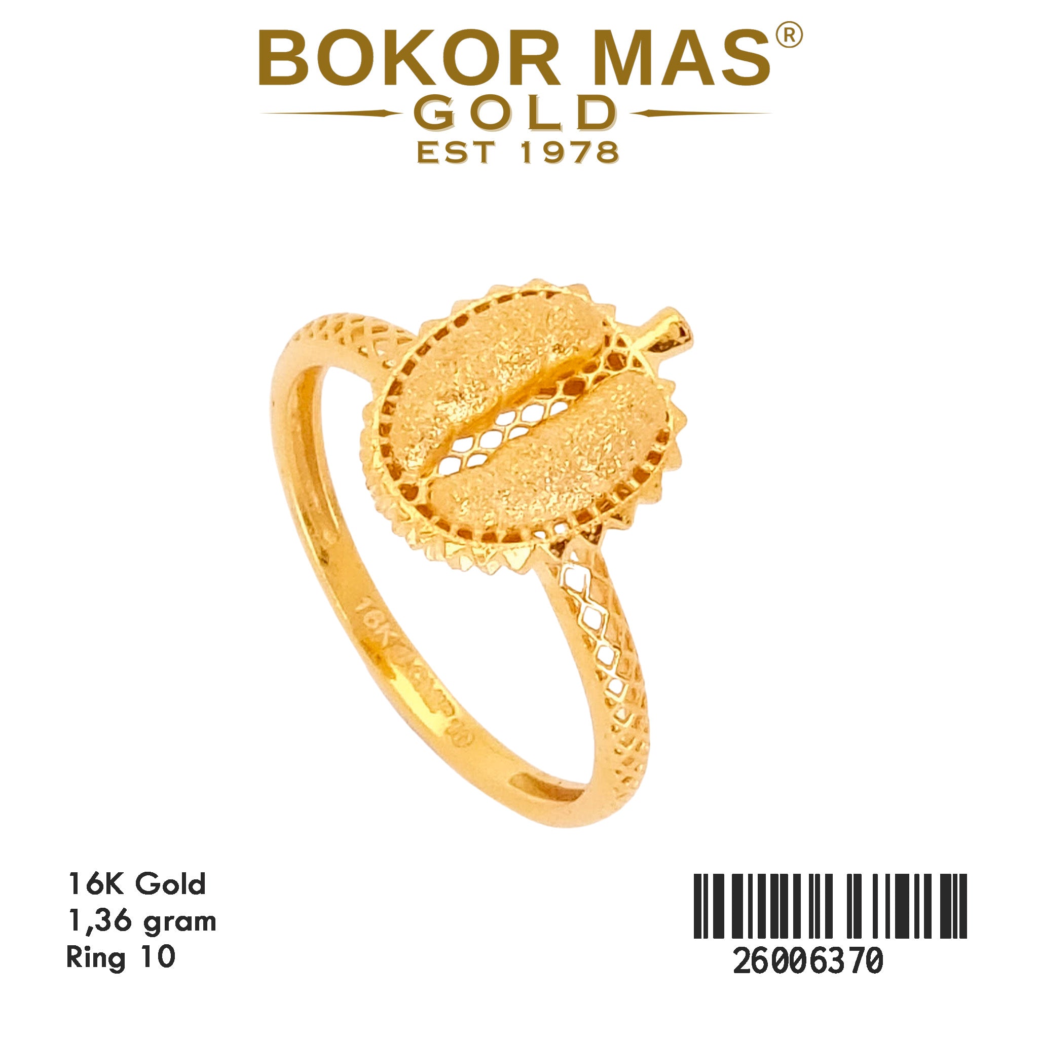Cincin Model Durian - 16K - 26006370