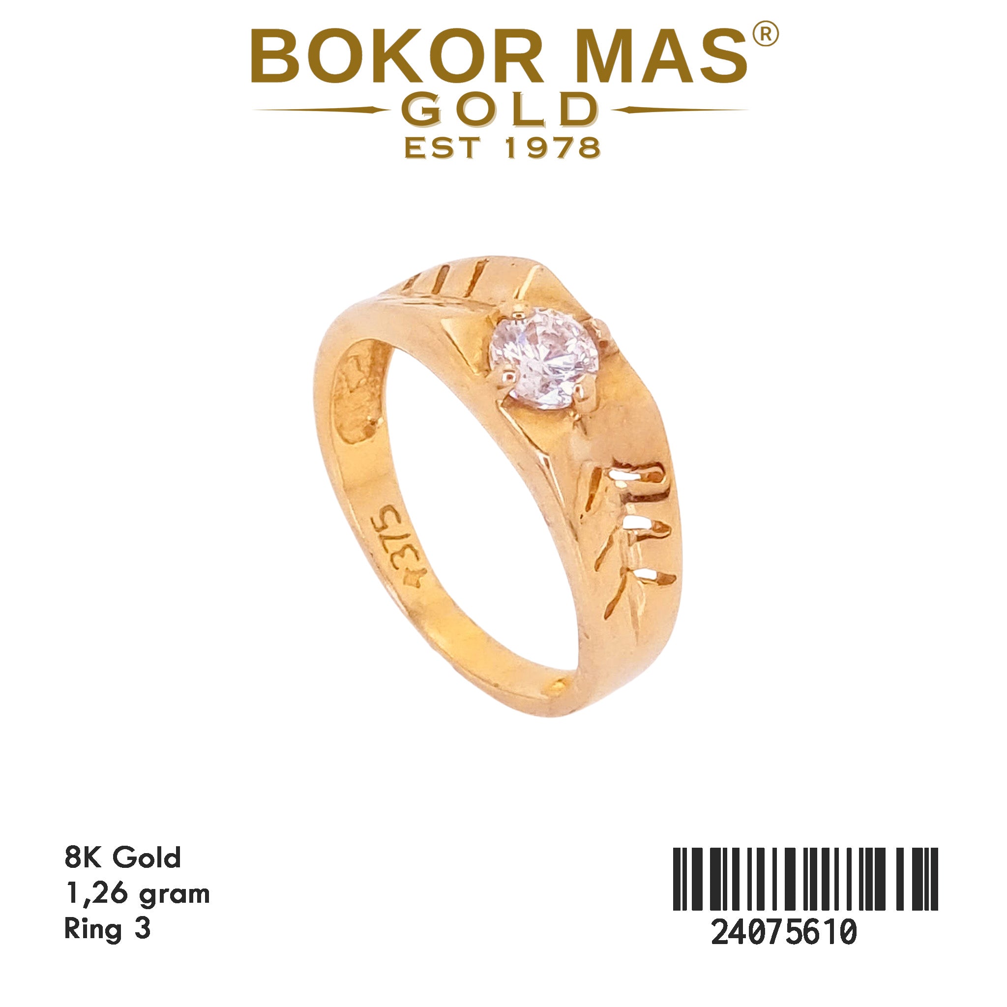 Cincin Emas Anak Variasi Permata - 24075610 - 8K