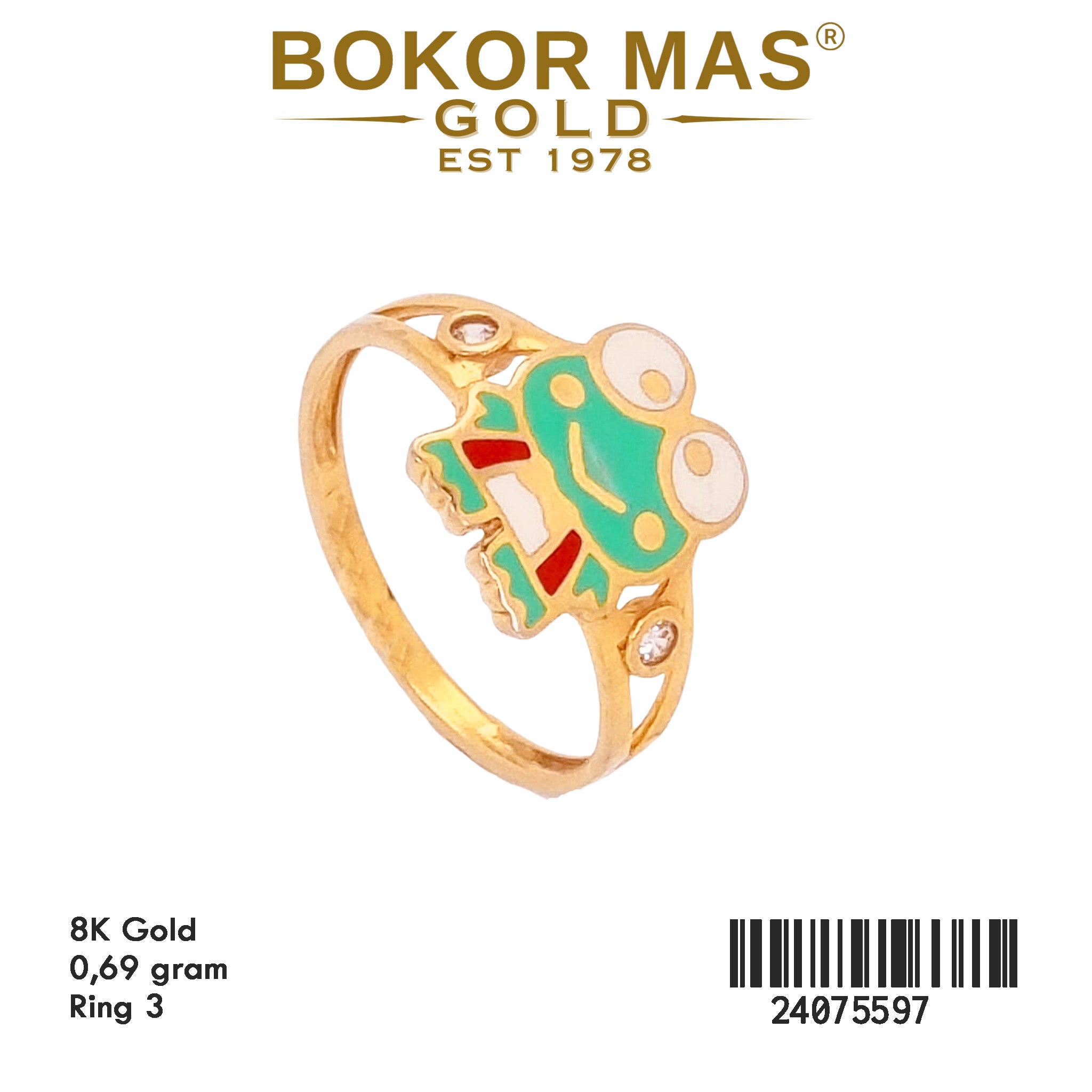 Cincin Emas Anak Variasi Boneka - 24075597 - 8K