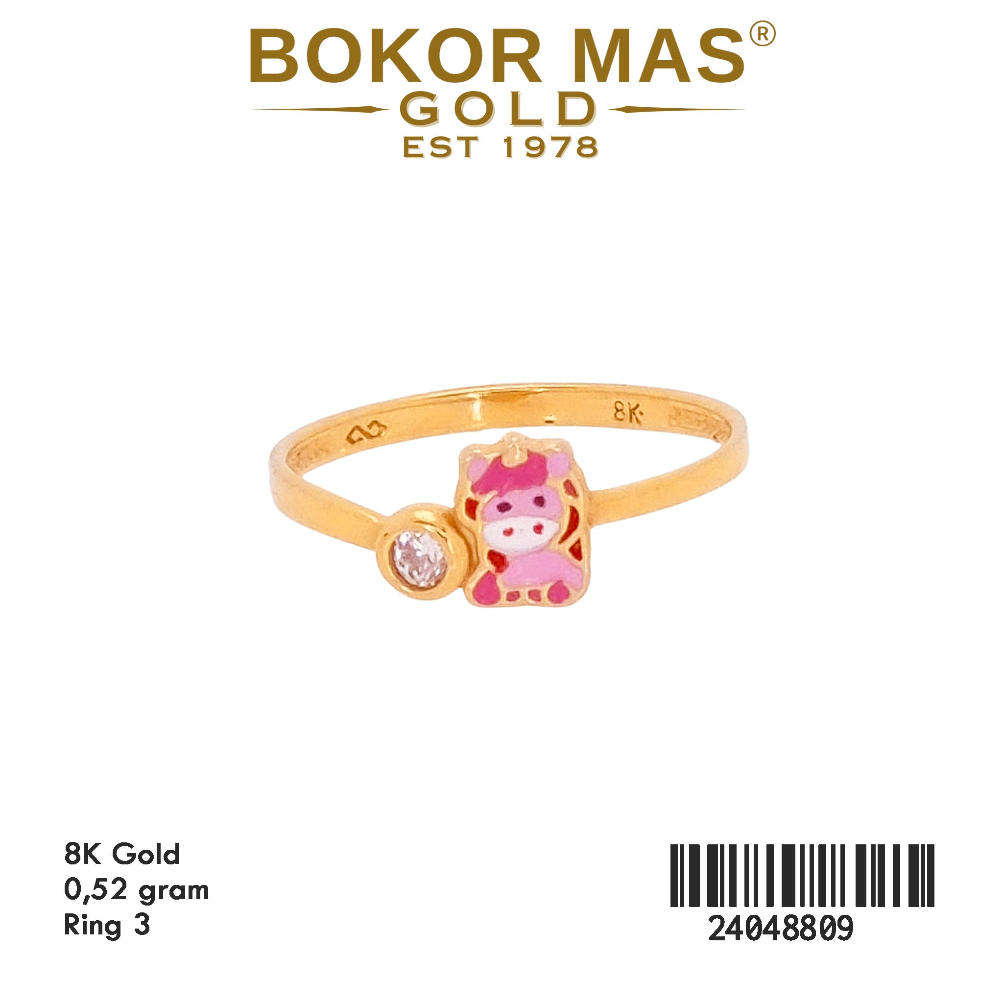 Cincin Emas Anak Variasi Boneka - 24048809 - 8K