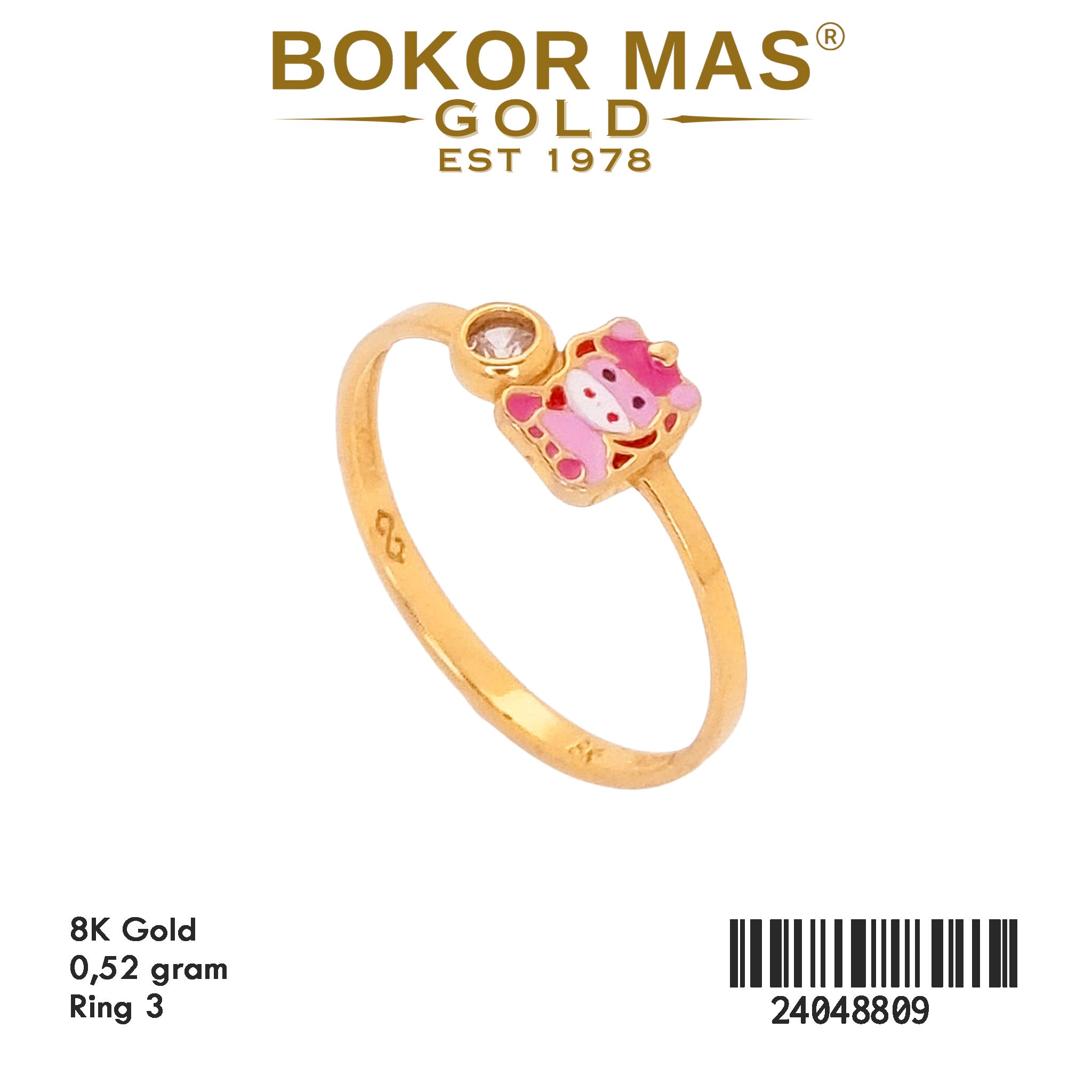 Cincin Emas Anak Variasi Boneka - 24048809 - 8K