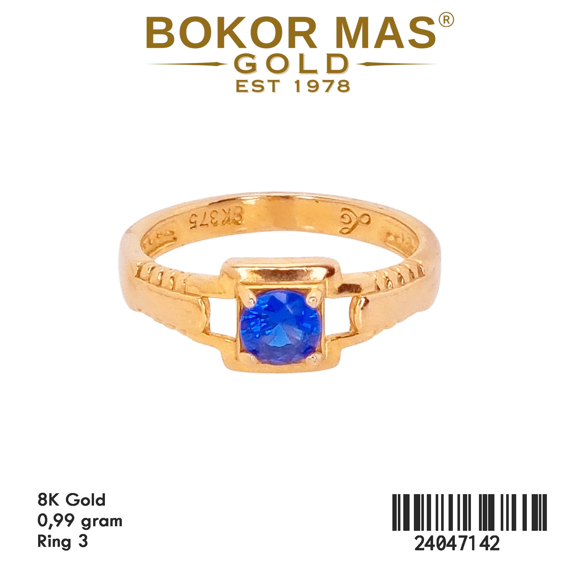 Cincin Anak Permata Biru - 24047142 - 8K