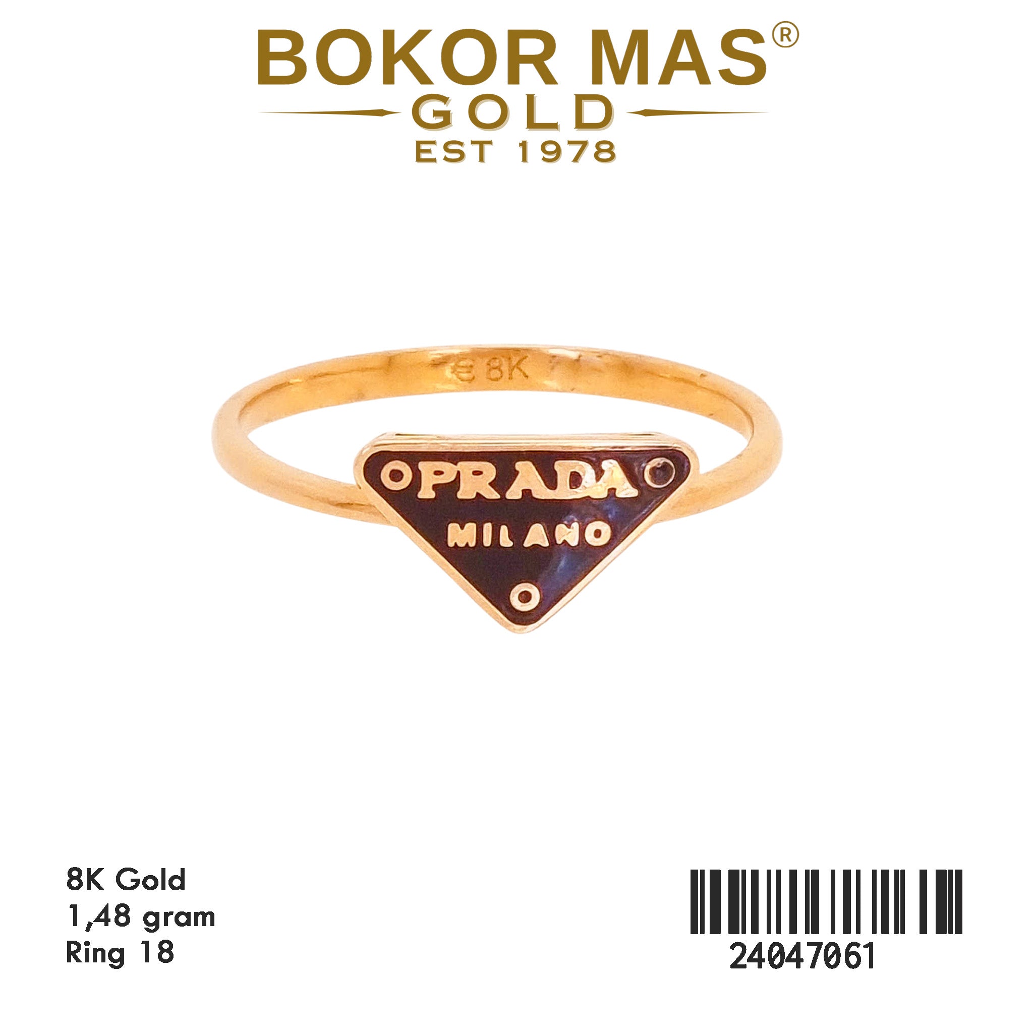 Cincin Emas Variasi Tanpa Permata - 24047061 - 8K