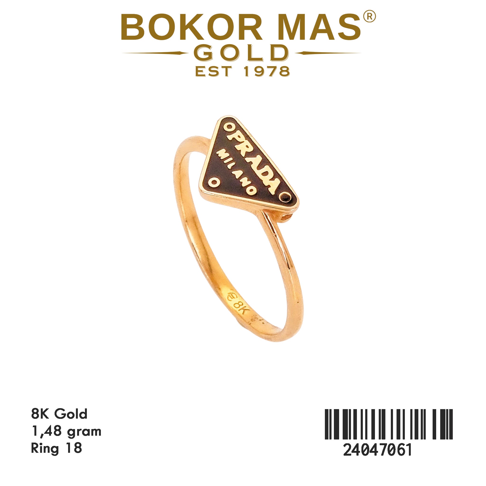 Cincin Emas Variasi Tanpa Permata - 24047061 - 8K