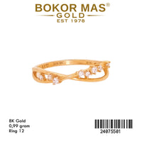 Cincin Silang Permata - 24075501 - 8K