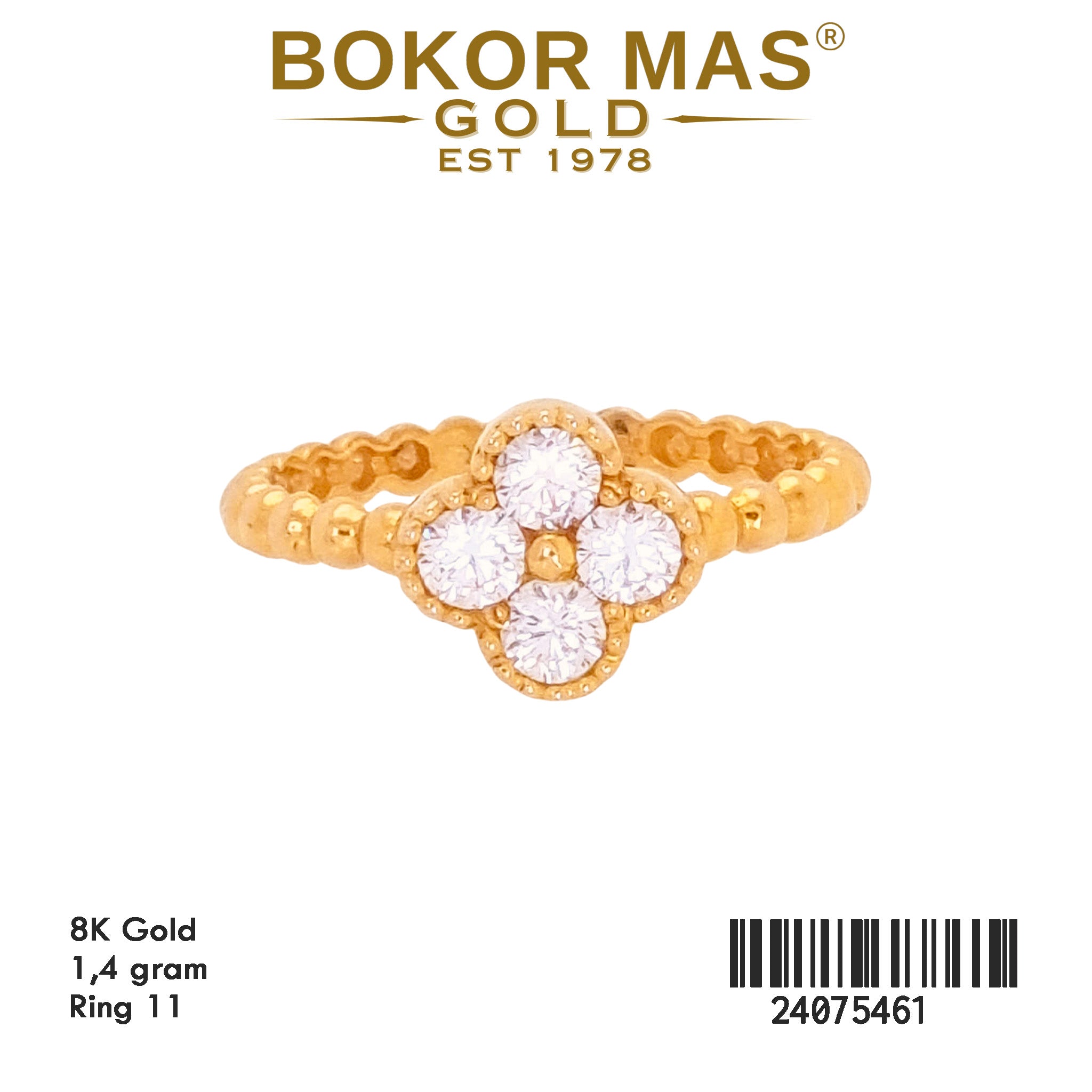 Cincin Bunga Permata - 24075461 - 8K
