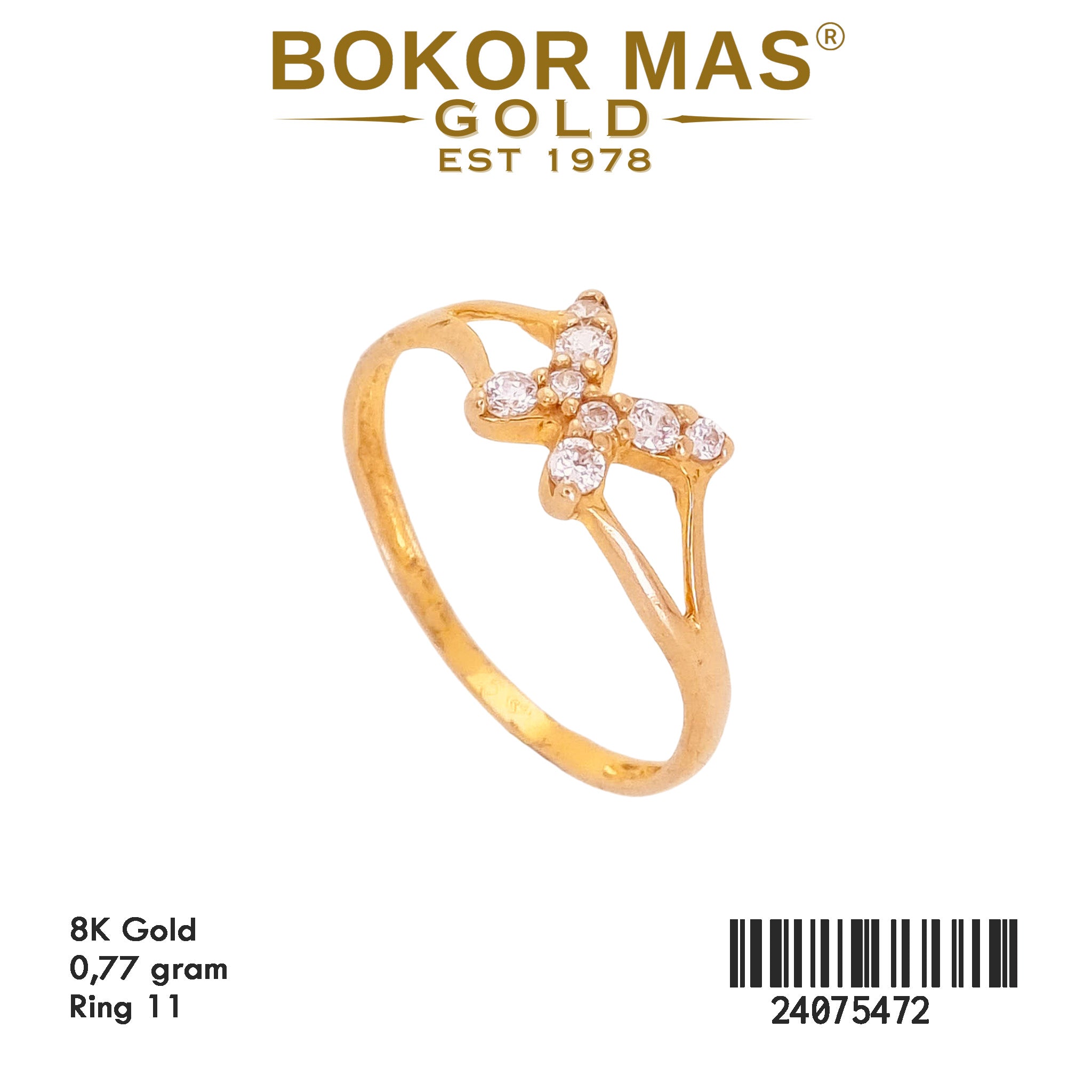 Cincin Kupu-kupu Permata - 24075472 - 8K