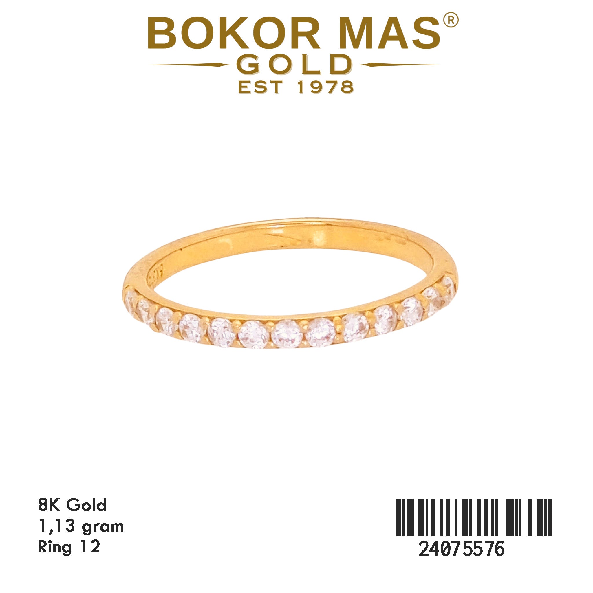 Cincin Listring Permata - 24075576 - 8K