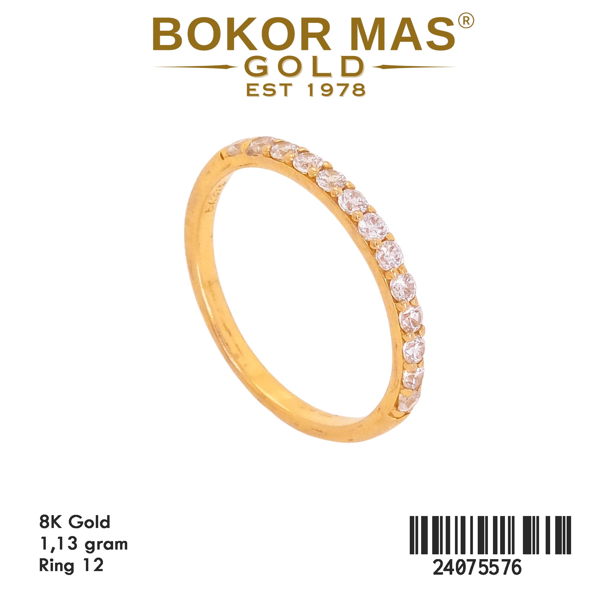 Cincin Listring Permata - 24075576 - 8K