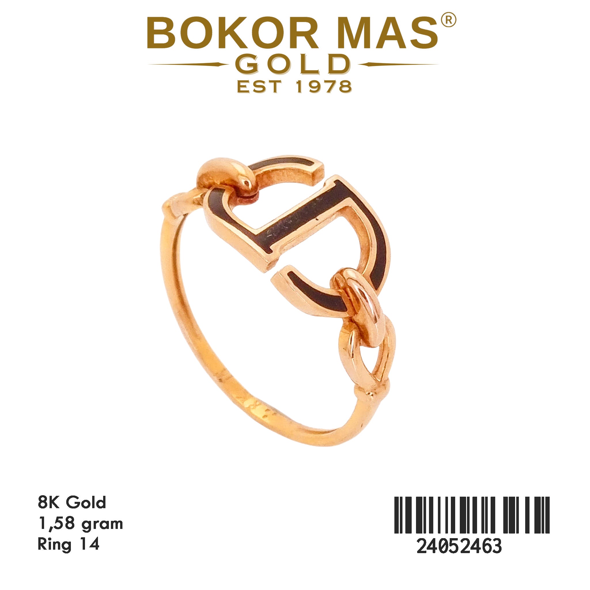 Cincin Model Cat Hitam  - 24052463 - 9K