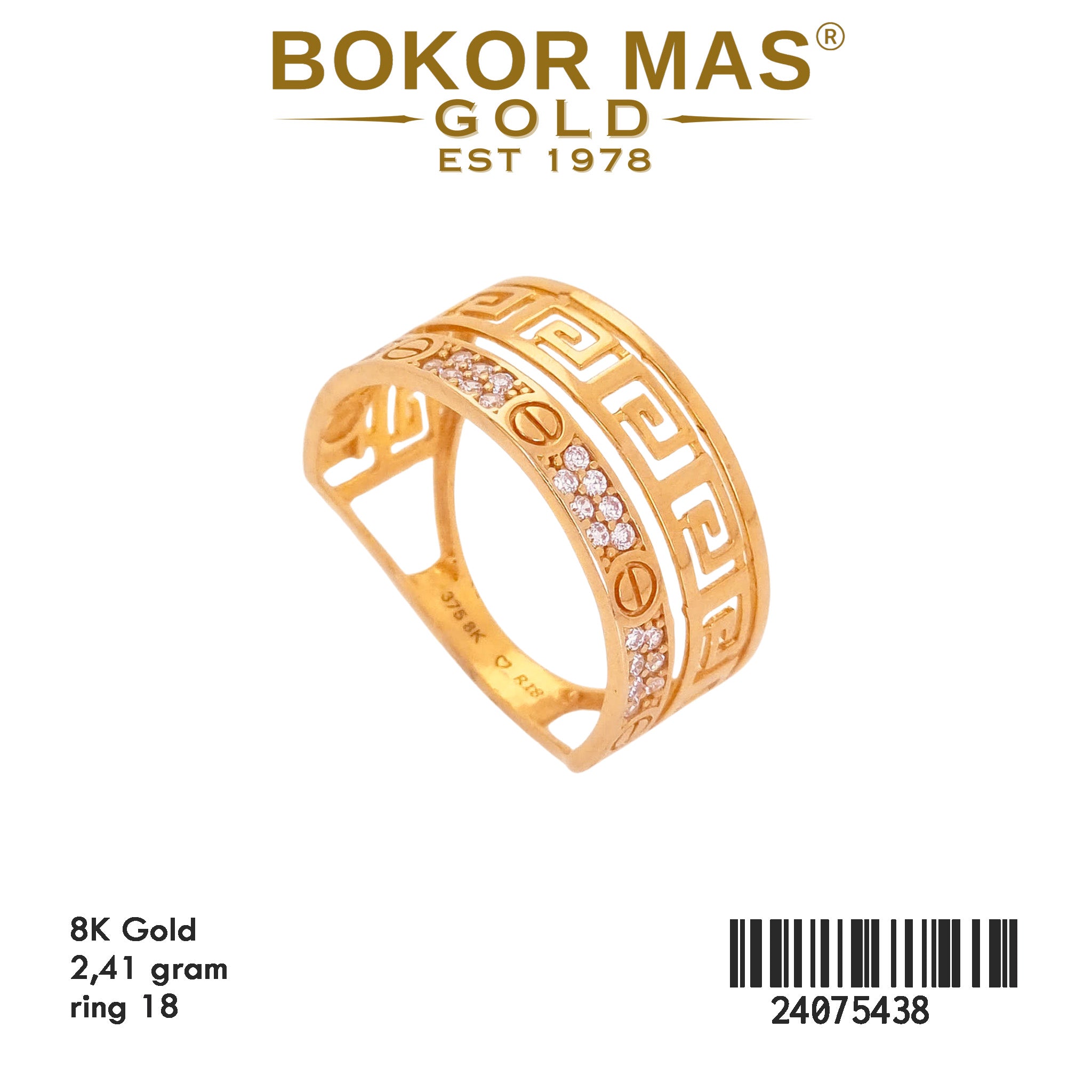 Cincin Ctr Variasi Permata - 24075438 - 8K