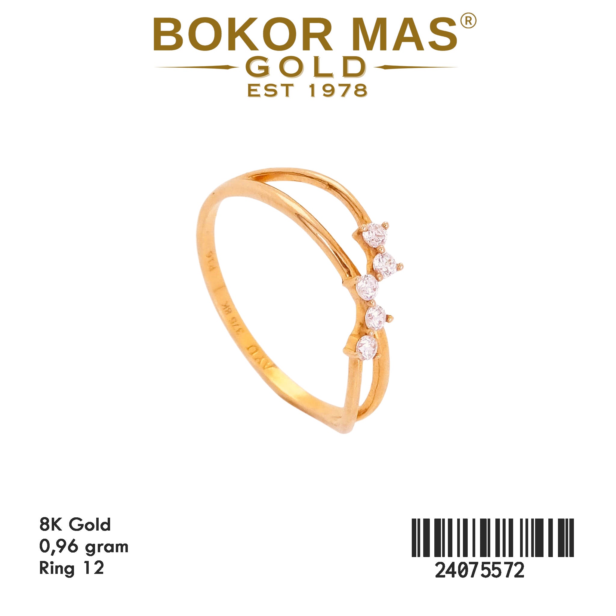 Cincin Variasi Permata - 24075572 - 8K